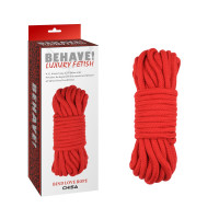 Мотузка для бондажу та шибарі Chisa Behave! Bing Love Rope, червона