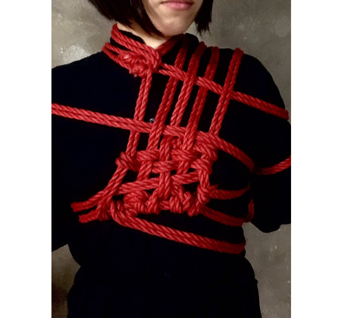 Мотузка для бондажу та шибарі Chisa Behave! Bing Love Rope, червона