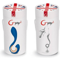 Вибратор для точек G и P Gpop2 синий, 12.5 х 2.8 см