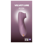 Вибратор клиторальный Sweet Em с вакуумом, серо-фиолетовый, 11 см