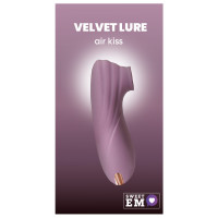 Кліторальний вібратор Sweet Em з вакуумом, сіро-фіолетовий, 11 см