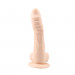 Вибратор реалистичный на присоске Chisa Ballsy Super Cock, бежевый, 22 х 3.6 см