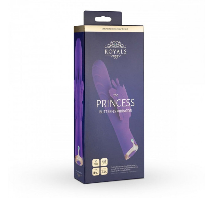 Вібратор-кролик Royals Princess Butterfly фіолетовий