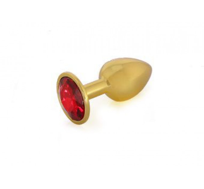 Анальная пробка Gold Metal Red, M