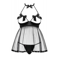 Бебидол Obsessive Delishya babydoll black S/M