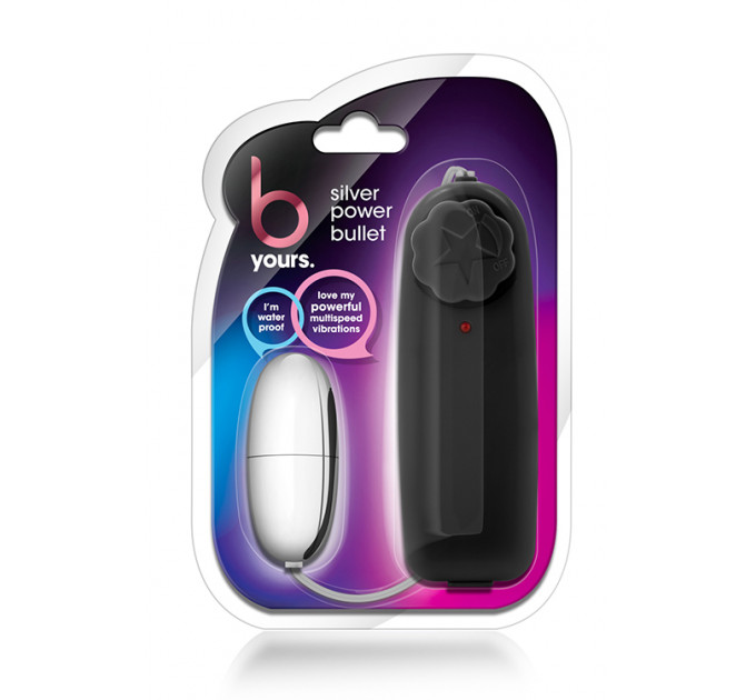 Виброяйцо B YOURS SILVER POWER BULLET BLACK