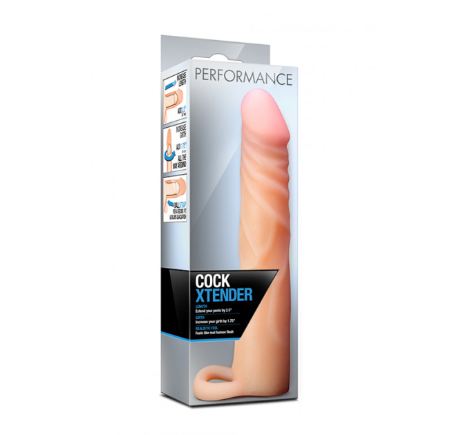Насадка на пенис киберкожа Blush PERFORMANCE COCK XTENDER BEIGE