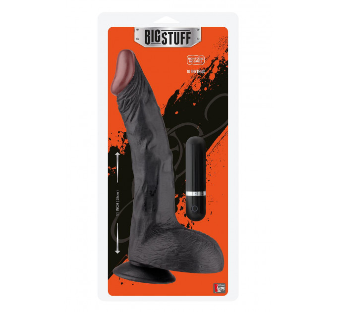 Вибратор гигант BIGSTUFF 11INCH, BLACK