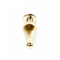 Анальна пробка з фіолетовим каменем Plug-Jewellery Gold BUTT PLUG-Purple