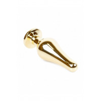 Анальна пробка з фіолетовим каменем Plug-Jewellery Gold BUTT PLUG-Purple