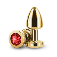 Анальна пробка із кристалом NS Novelties Rear Assets Petite, золотий