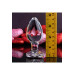 Анальная пробка стеклянная ADAM ET EVE RED HEART GEM GLASS PLUG LARGE