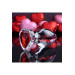 Анальная пробка стеклянная ADAM ET EVE RED HEART GEM GLASS PLUG LARGE