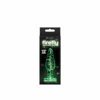 Анальна пробка скляна NS Novelties, що світиться FIREFLY GLASS TAPERED PLUG MEDIUM CLEAR