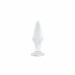 Анальная пробка стеклянная светящаяся NS Novelties FIREFLY GLASS TAPERED PLUG MEDIUM CLEAR