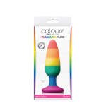 Анальна пробка силікон NS Novelties COLOURS PRIDE EDITION PLUG M
