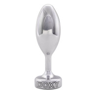Анальна пробка металева Doxy Smooth Butt Plug, срібляста