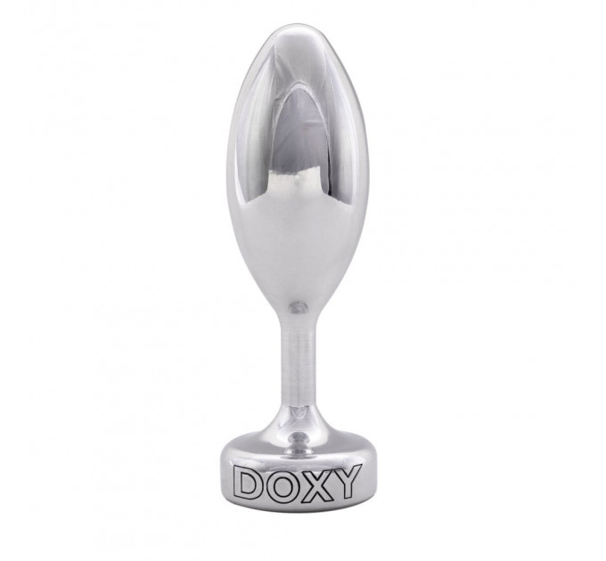 Анальная пробка металлическая Doxy Smooth Butt Plug, серебристая
