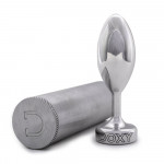 Анальная пробка металлическая Doxy Smooth Butt Plug, серебристая