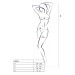 Бодистокинг BS057 black Passion, с имитацией чулок, с открытым доступом, S/L