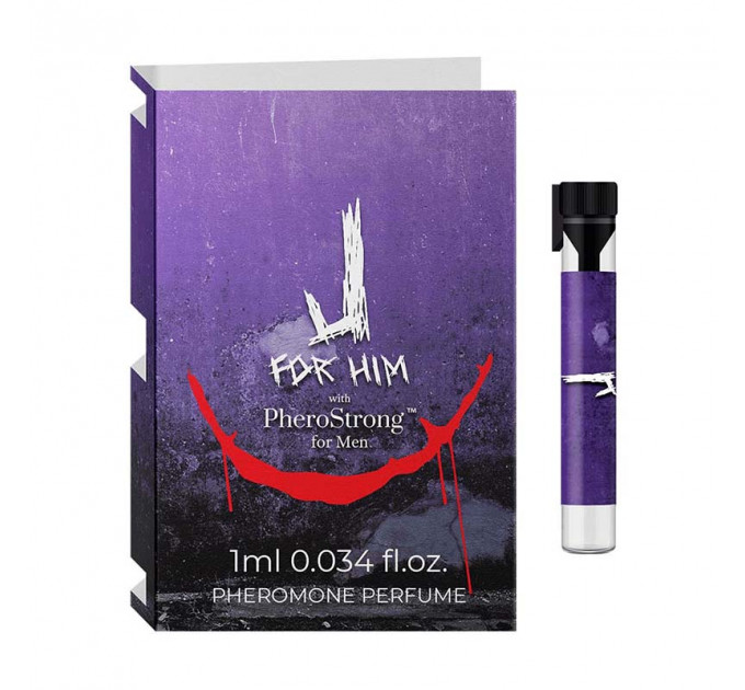 Духи J for Him with PheroStrong для мужчин 1 мл