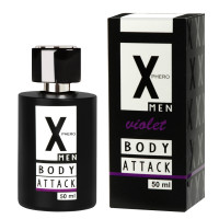 Духи с феромонами Aurora Body Attck MEN violen X-PHERO 50ml Духи с феромонами Aurora Body Attck MEN violen X-PHERO 50ml