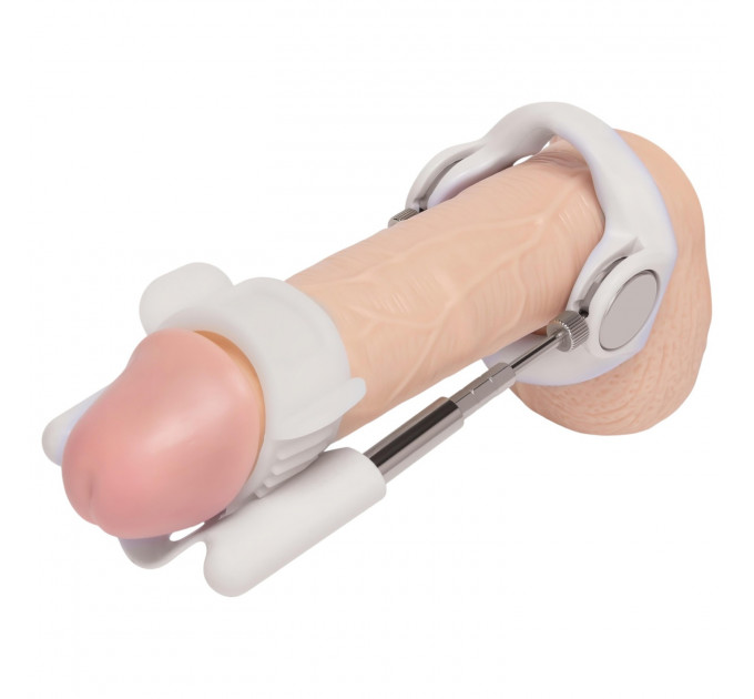 Экстендер Size-Up Penis Stretcher для увеличения пениса, белый