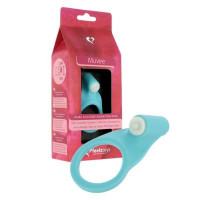 Эрекционное кольцо с вибрацией FeelzToys Muvee Penisring голубое