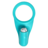 Эрекционное кольцо с вибрацией FeelzToys Muvee Penisring голубое