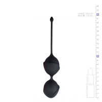 Вагинальные шарики Easytoys, силиконовые, черные, 19.5 х 3.8 см