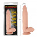 Фаллоимитатор гигант реалистичный Chisa Cal-king Dicks Well-Endowed с присоской, бежевый