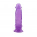 Фаллоимитатор на присоске фиолетовый Chisa Hi-Rubber 17,5*3,6 см