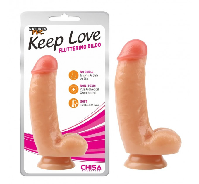 Фаллоимитатор на присоске Keep Love Deep Fluttering Dildo Chisa 16,5 см / 4 см