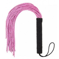 Флоггер DS Fetish Rope flogger black/pink Флоггер DS Fetish Rope flogger black/pink
