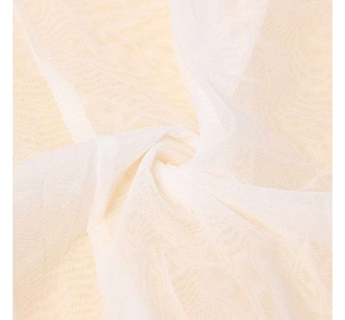 Халат Star Night с рюшами и поясом, белый, M-L