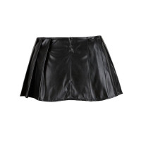 Корсет зі спідницею Star Night Sexy Leather та трусиками в комплекті, чорний, М