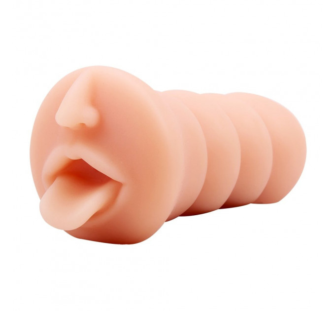 Мастурбатор рот с язычком Chisa T-Skin Sensual Lips из киберкожи