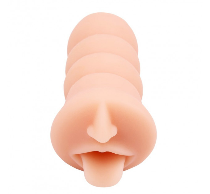 Мастурбатор рот с язычком Chisa T-Skin Sensual Lips из киберкожи