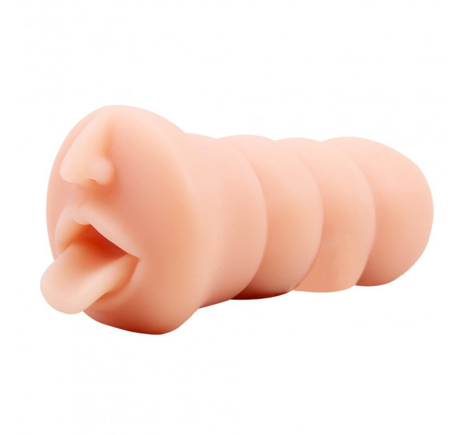 Мастурбатор рот с язычком Chisa T-Skin Sensual Lips из киберкожи
