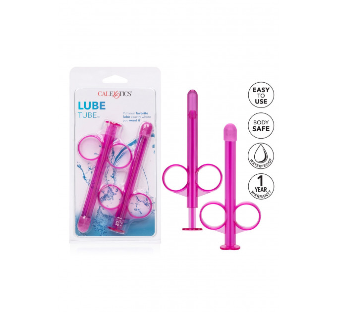 Набір шприців для введення лубриканта California Exotic Lube Tube, рожевий