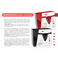Набір Intt Brazilian Panty з червоних трусиків та лубриканта