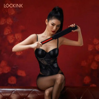 Паддл черно-красный плетение Lockink