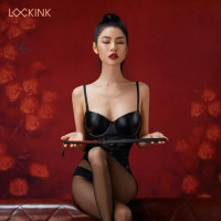 Паддл черно-красный плетение Lockink