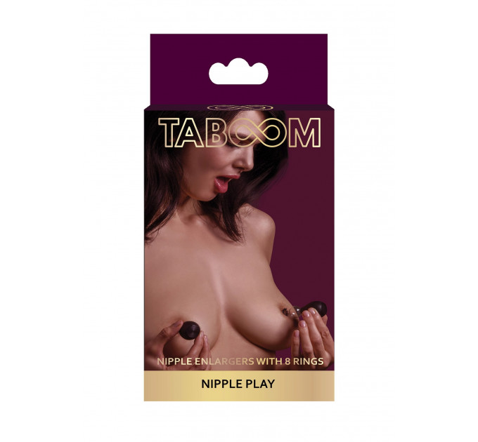 Помпы для сосков Taboom с набором колец, черные