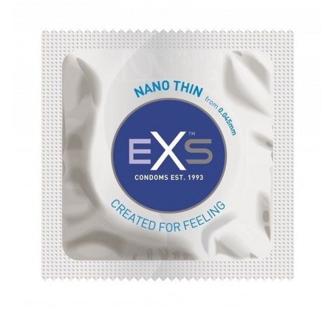 Презервативы ультратонкие EXS Nano Thin веганские (цена за 5 шт.)