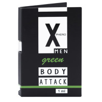 Пробник парфуми з феромонами чоловічі Aurora X-PHERO MEN Green 1ml. Пробник парфуми з феромонами чоловічі Aurora X-PHERO MEN Green 1ml.