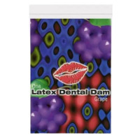 Салфетка латексная для орального секса Grape Latex Dental Dams со вкусом винограда, 1 шт. Салфетка латексная для орального секса Grape Latex Dental Dams со вкусом винограда, 1 шт.