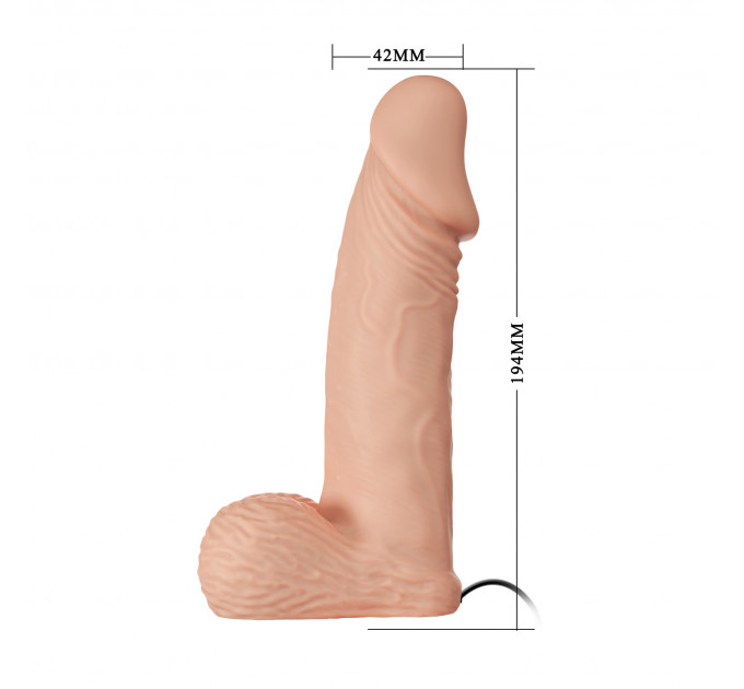 Страпон реалістичний Baile Ultra Female Strap-On жіночий, 19.4 см