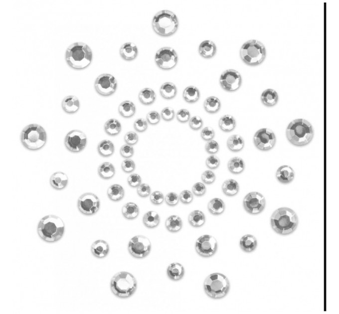 Украшения - стразы на грудь BIJOUX INDISCRETS MIMI SILVER