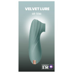 Вибратор клиторальный Sweet Em с вакуумом, серо-голубой, 11 см